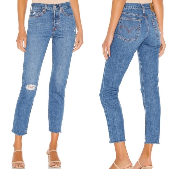 Levi's WEDGIE Premium High Rise  Jeans size 25 - Picture 8 of 10